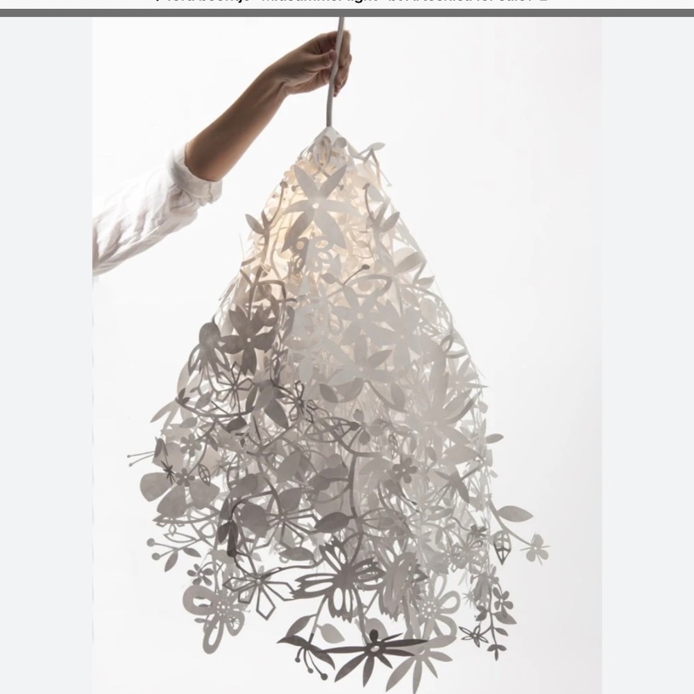 Tord  Boontje-“Midsummer Light” lamp by Artecnica-White $150 , 2002 new in pack